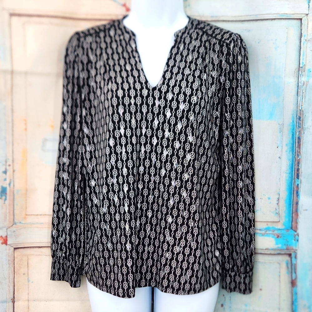 Morgan de Toi Metallic Blouse